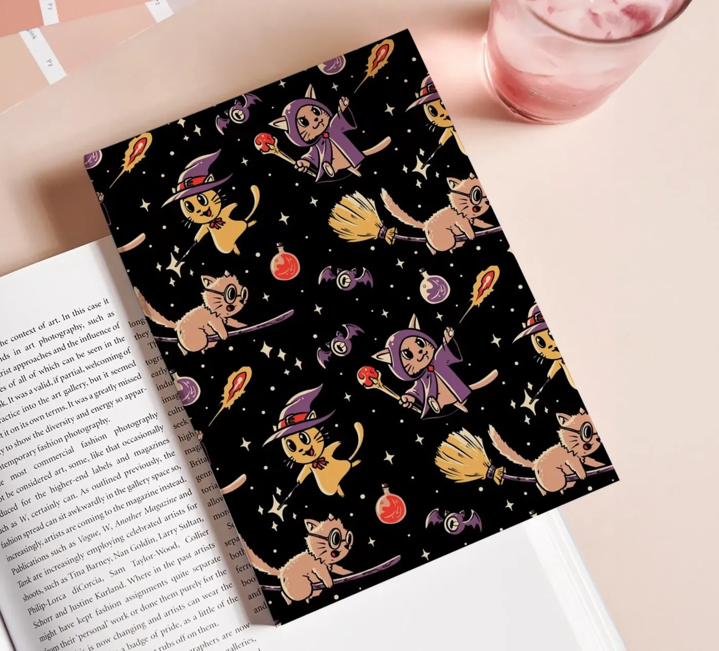 Pattern Magic Cats notebook by Tobe Fonseca