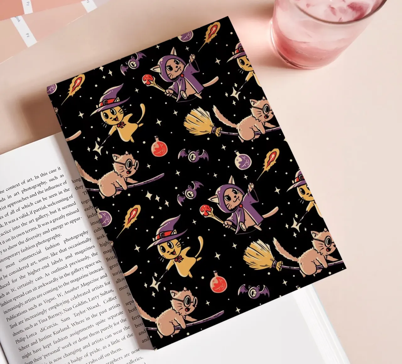Pattern Magic Cats notebook by Tobe Fonseca