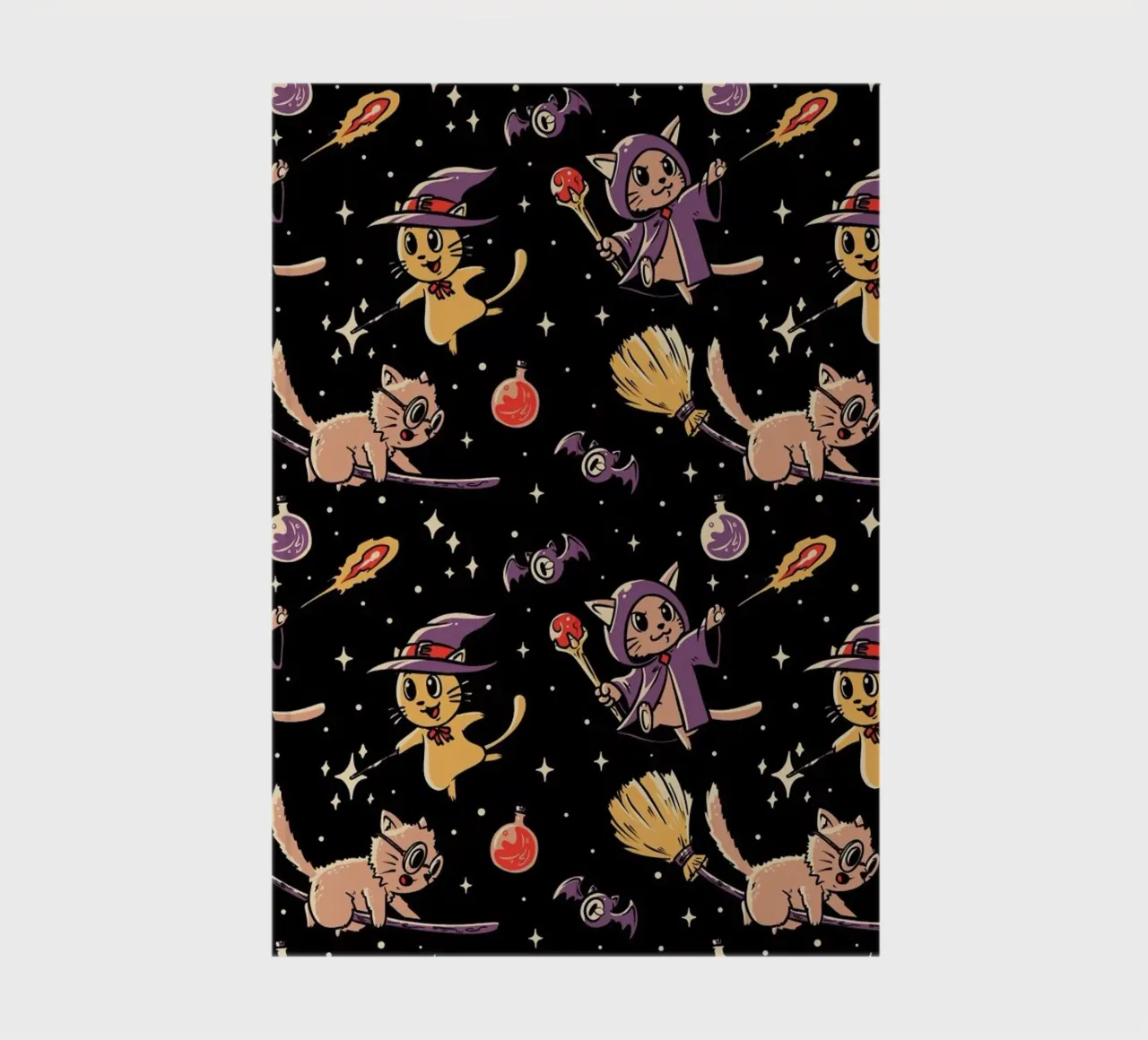 Pattern Magic Cats notebook by Tobe Fonseca