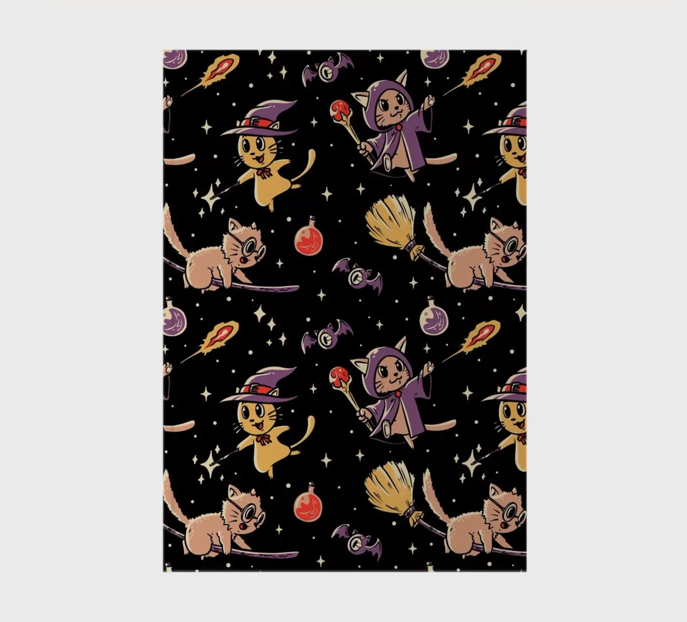 Pattern Magic Cats notebook by Tobe Fonseca