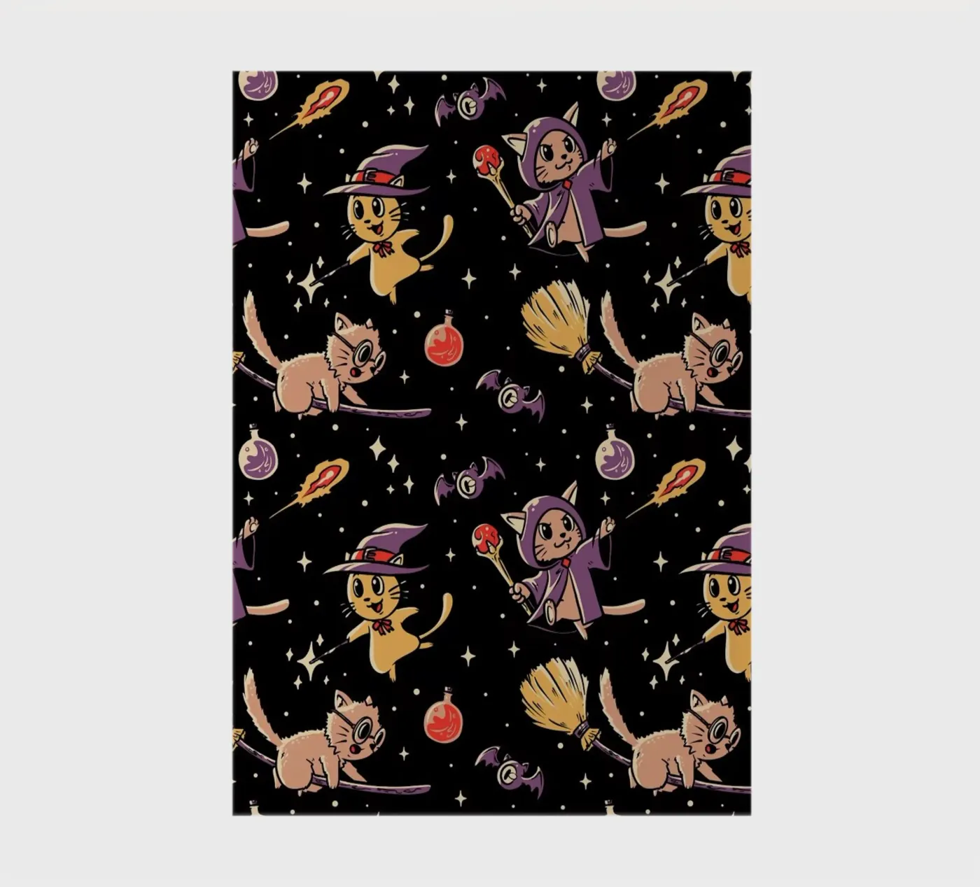 Pattern Magic Cats notebook by Tobe Fonseca