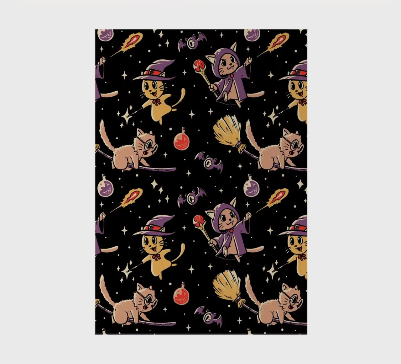 Pattern Magic Cats notebook by Tobe Fonseca