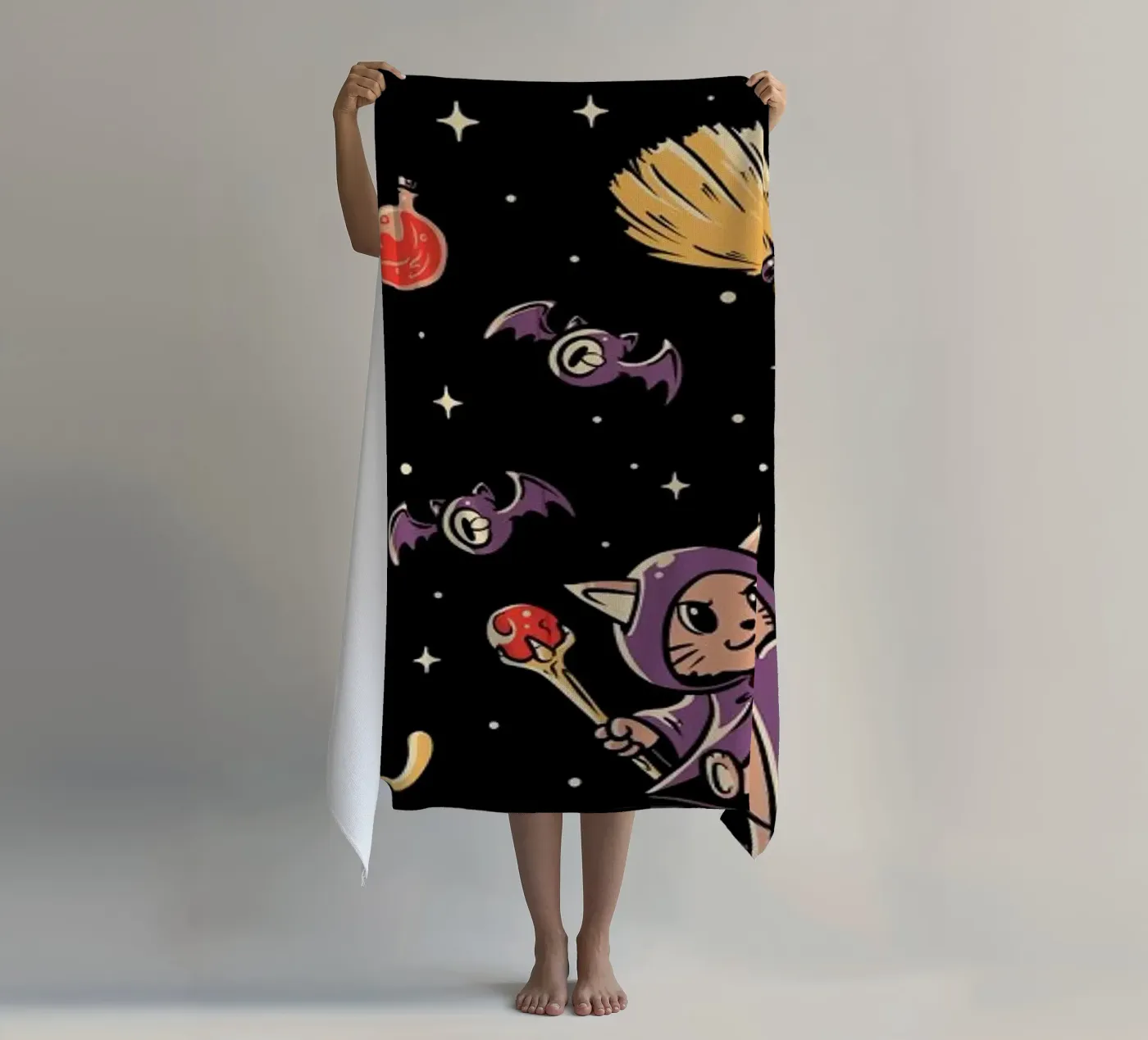 Pattern Magic Cats strandhanddoek van Tobe Fonseca