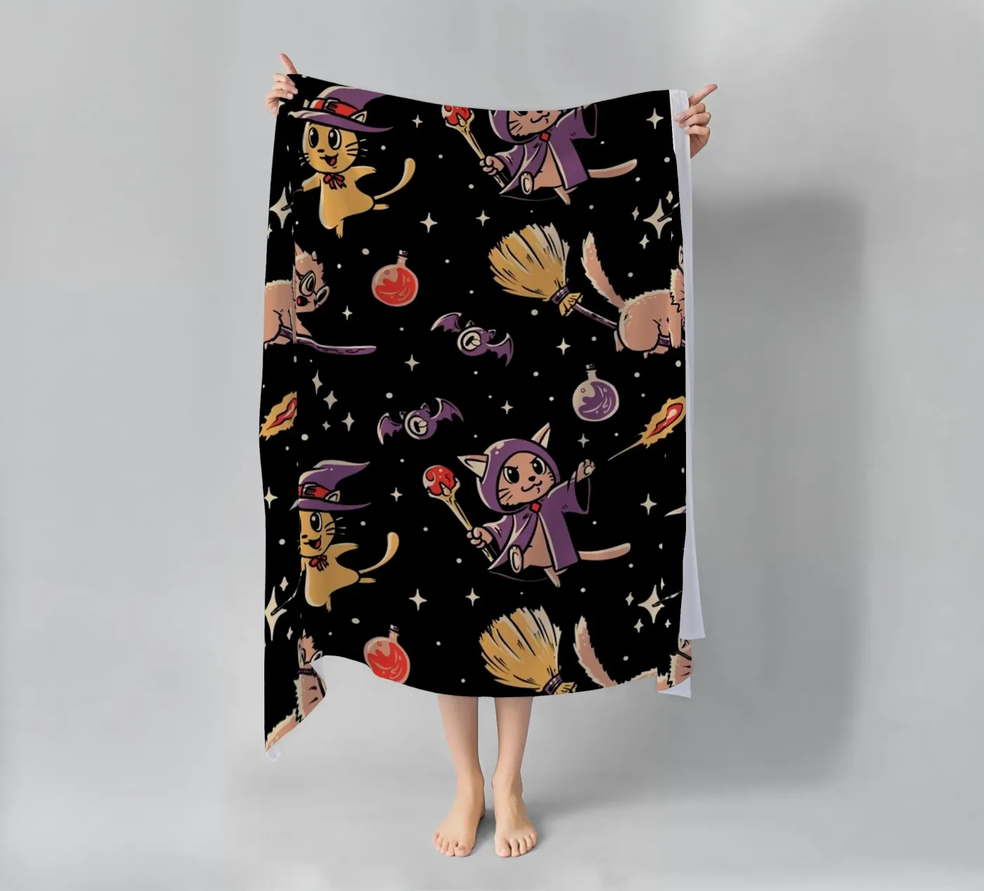 Pattern Magic Cats telo mare da Tobe Fonseca