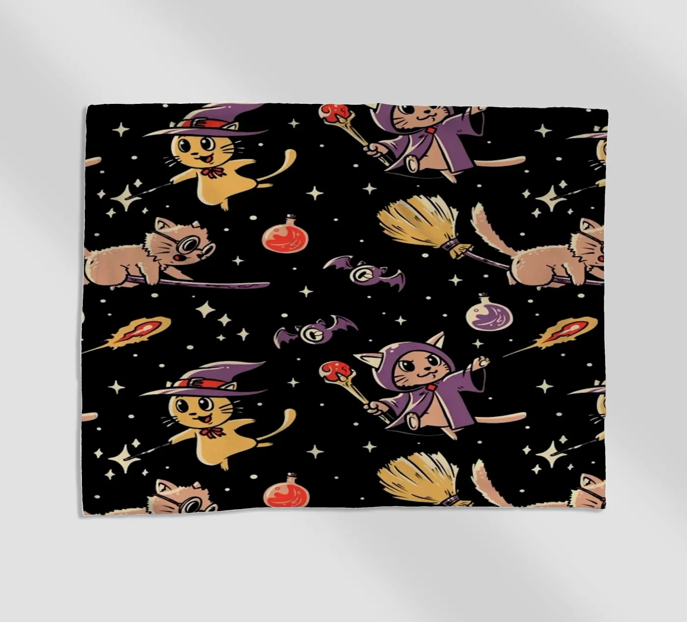 Pattern Magic Cats strandhanddoek van Tobe Fonseca