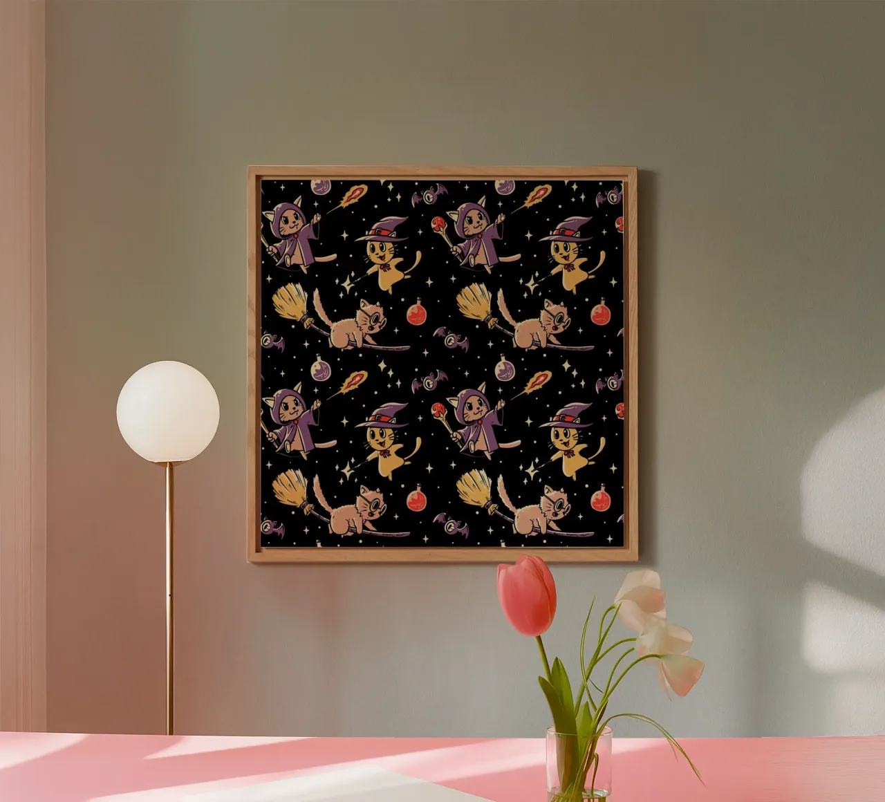 Pattern Magic Cats forex plate by Tobe Fonseca