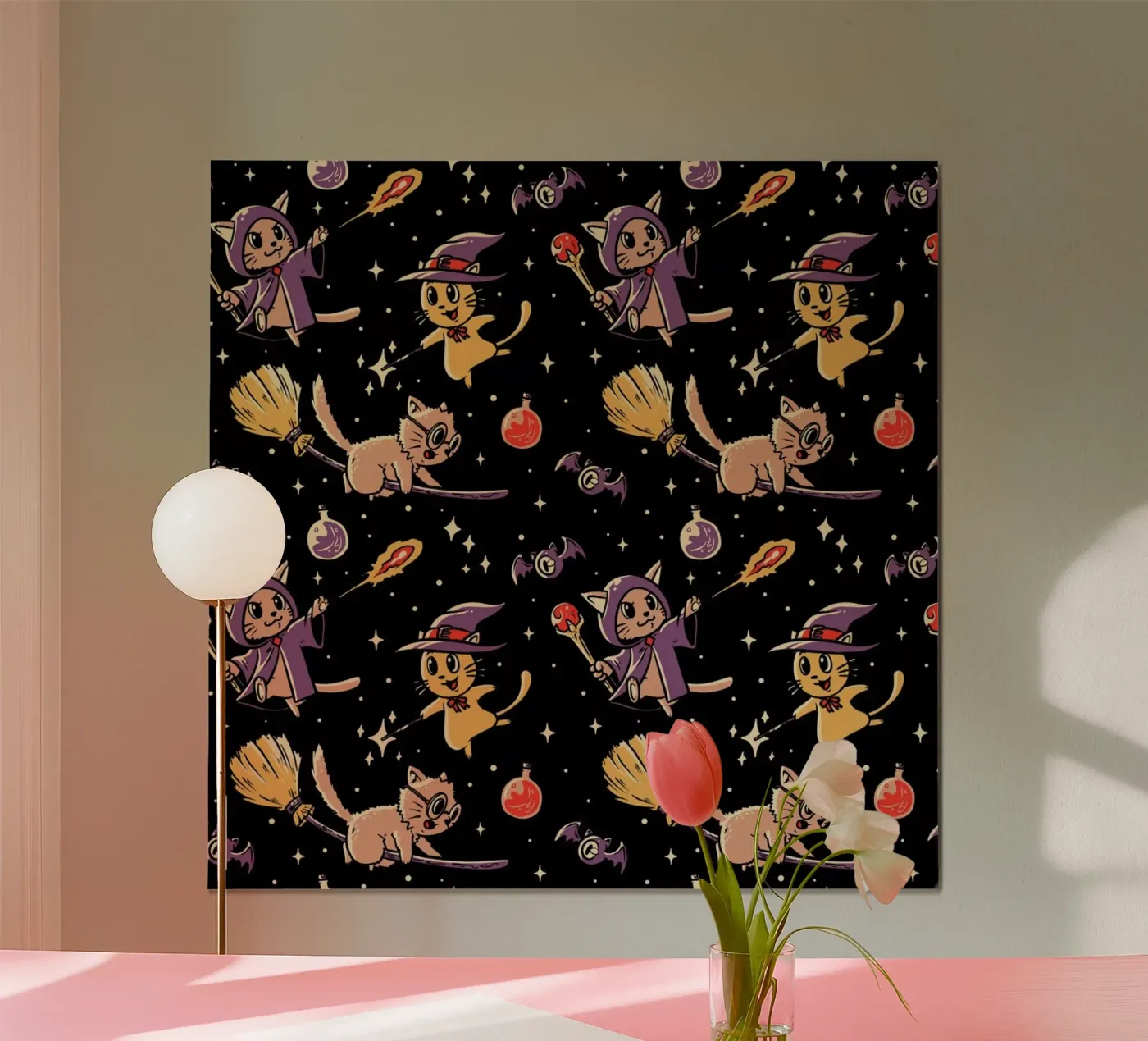 Pattern Magic Cats poster da Tobe Fonseca