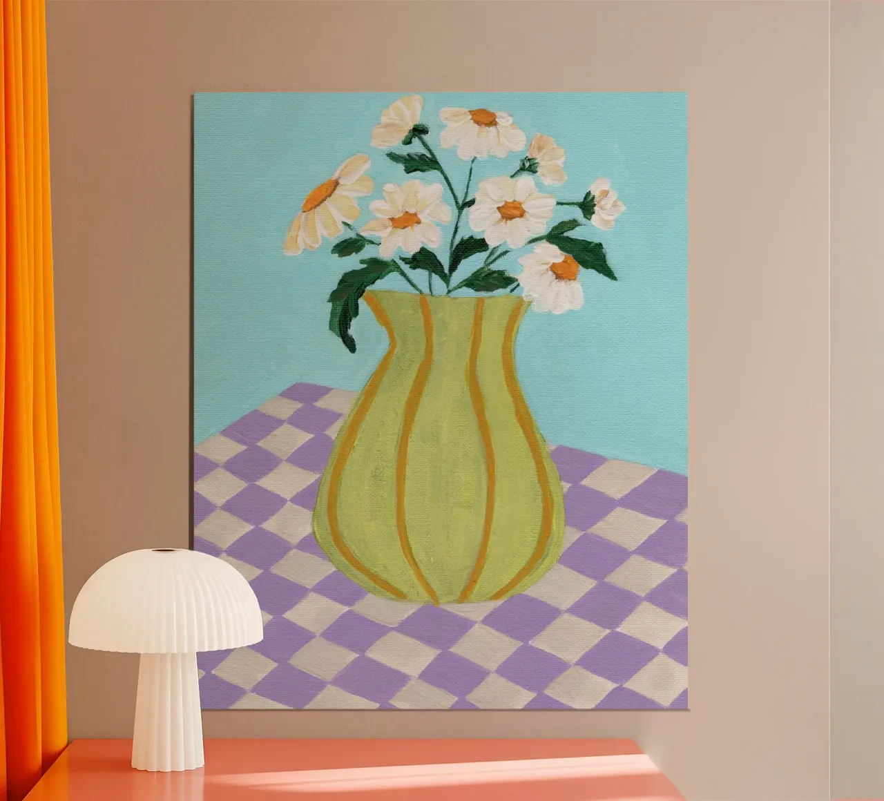 Retro Checkers poster by Nikita Jariwala