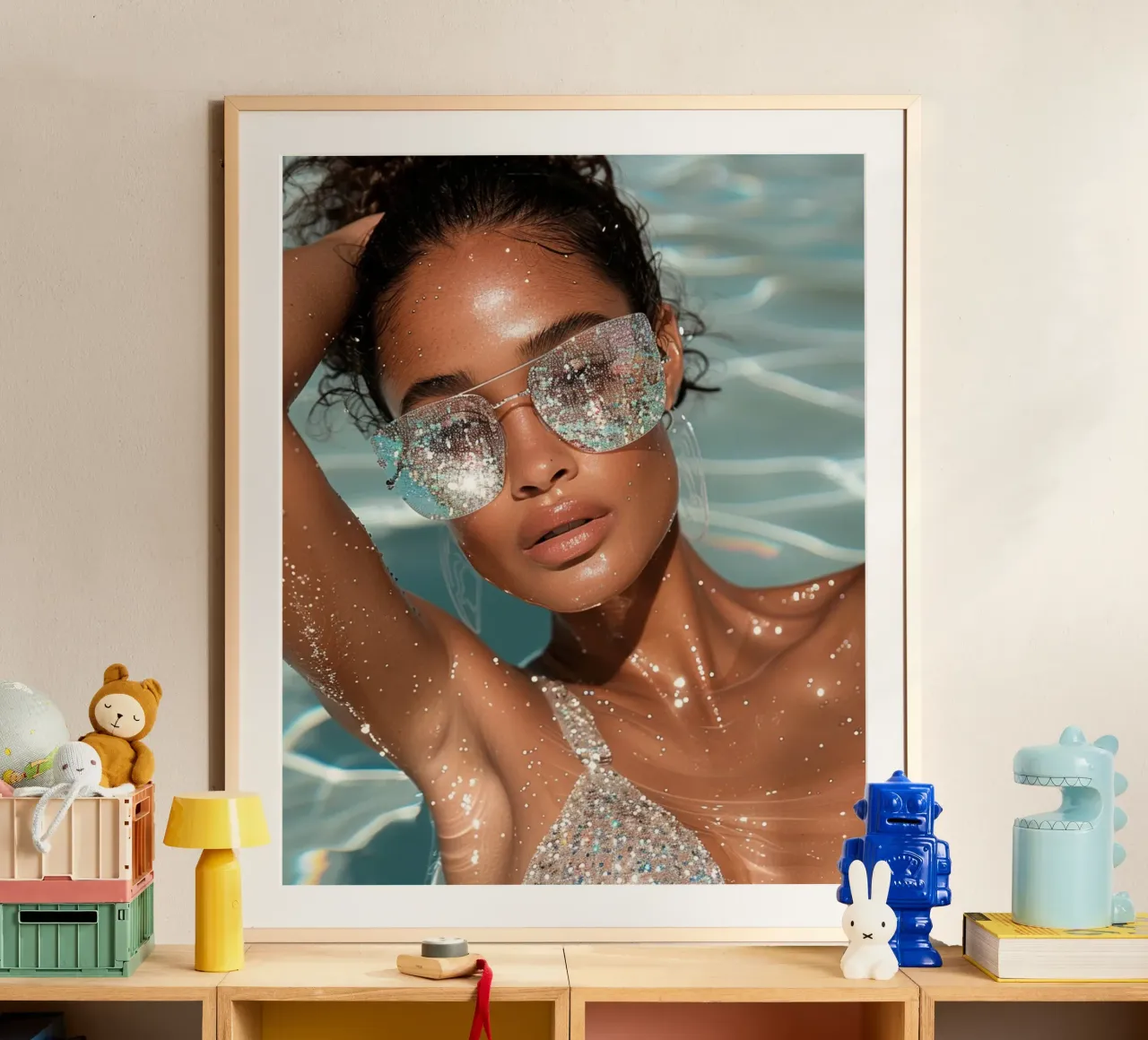 Aqua Glow poster da PhotoVibe Decor