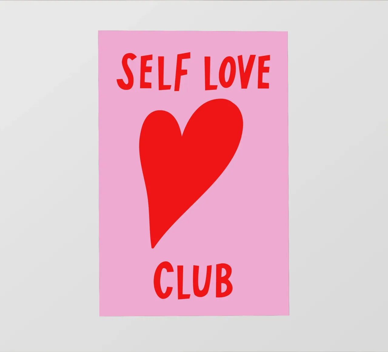 Pink and Red Self Love Art pellicola backlit da GraceDigitalArtCo