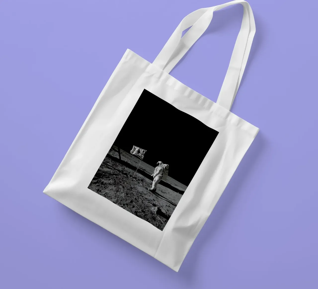 Moon Landing borsa in juta da Vintage by JUNIQE