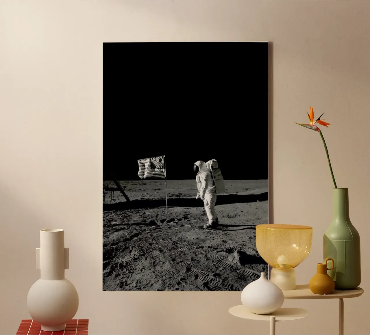Moon Landing canvas by Vintage by JUNIQE
