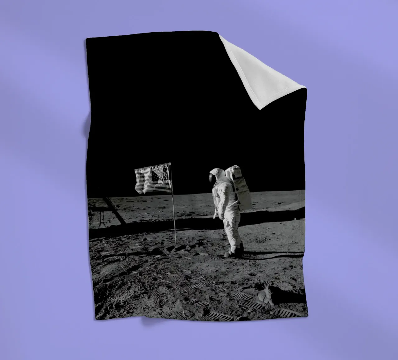 Moon Landing coperta in pile da Vintage by JUNIQE
