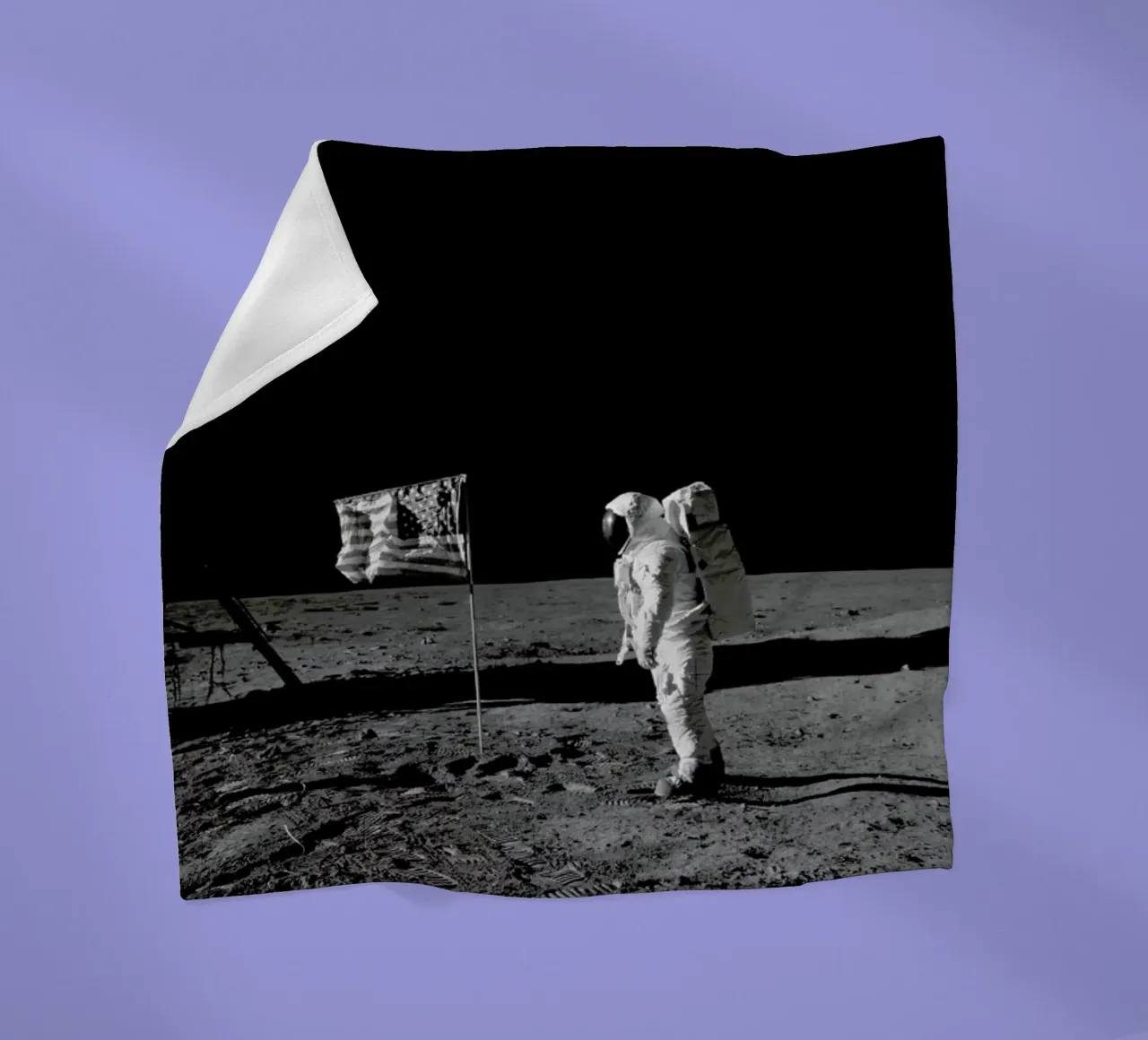 Moon Landing coperta in pile da Vintage by JUNIQE