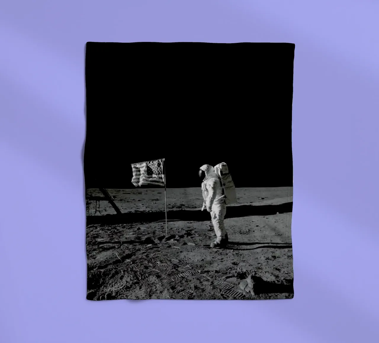 Moon Landing coperta in pile da Vintage by JUNIQE