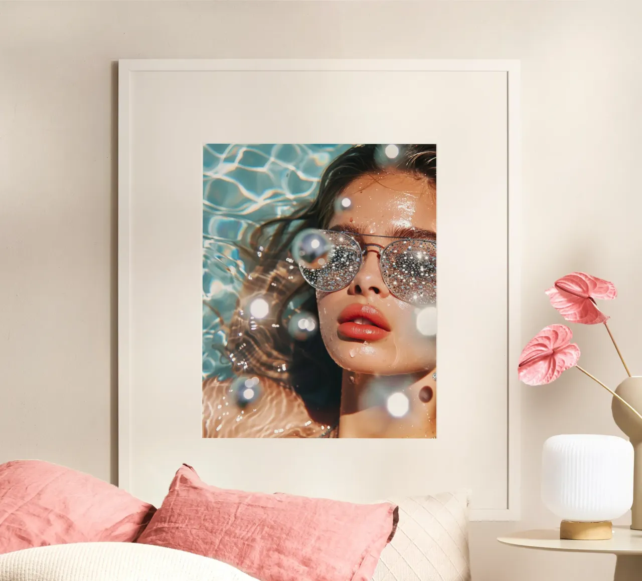 Aqua Glow poster da PhotoVibe Decor