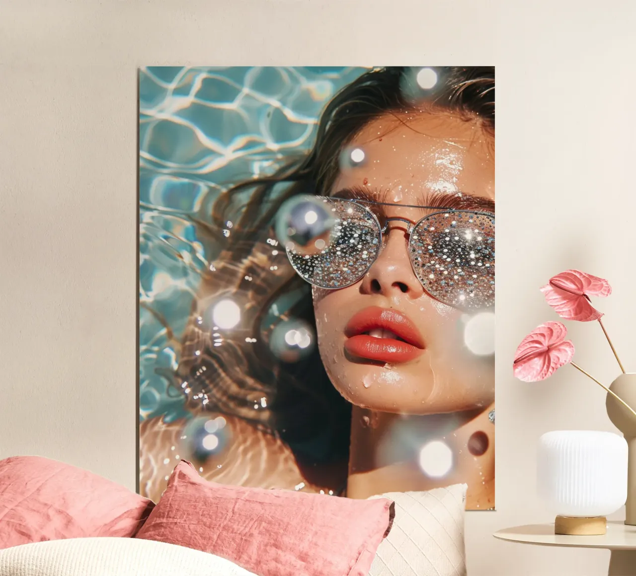 Aqua Glow poster da PhotoVibe Decor