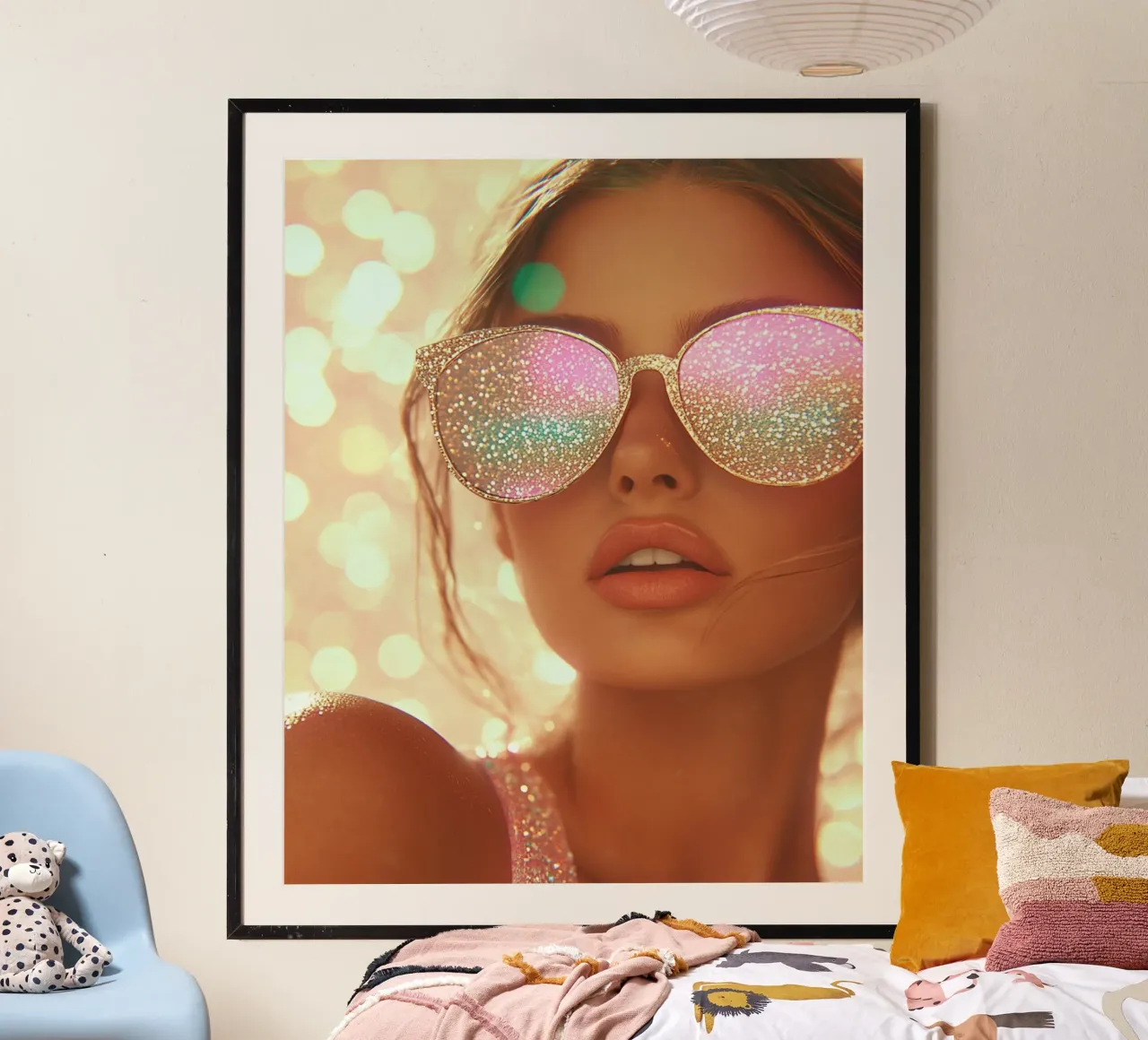 Aqua Glow poster da PhotoVibe Decor