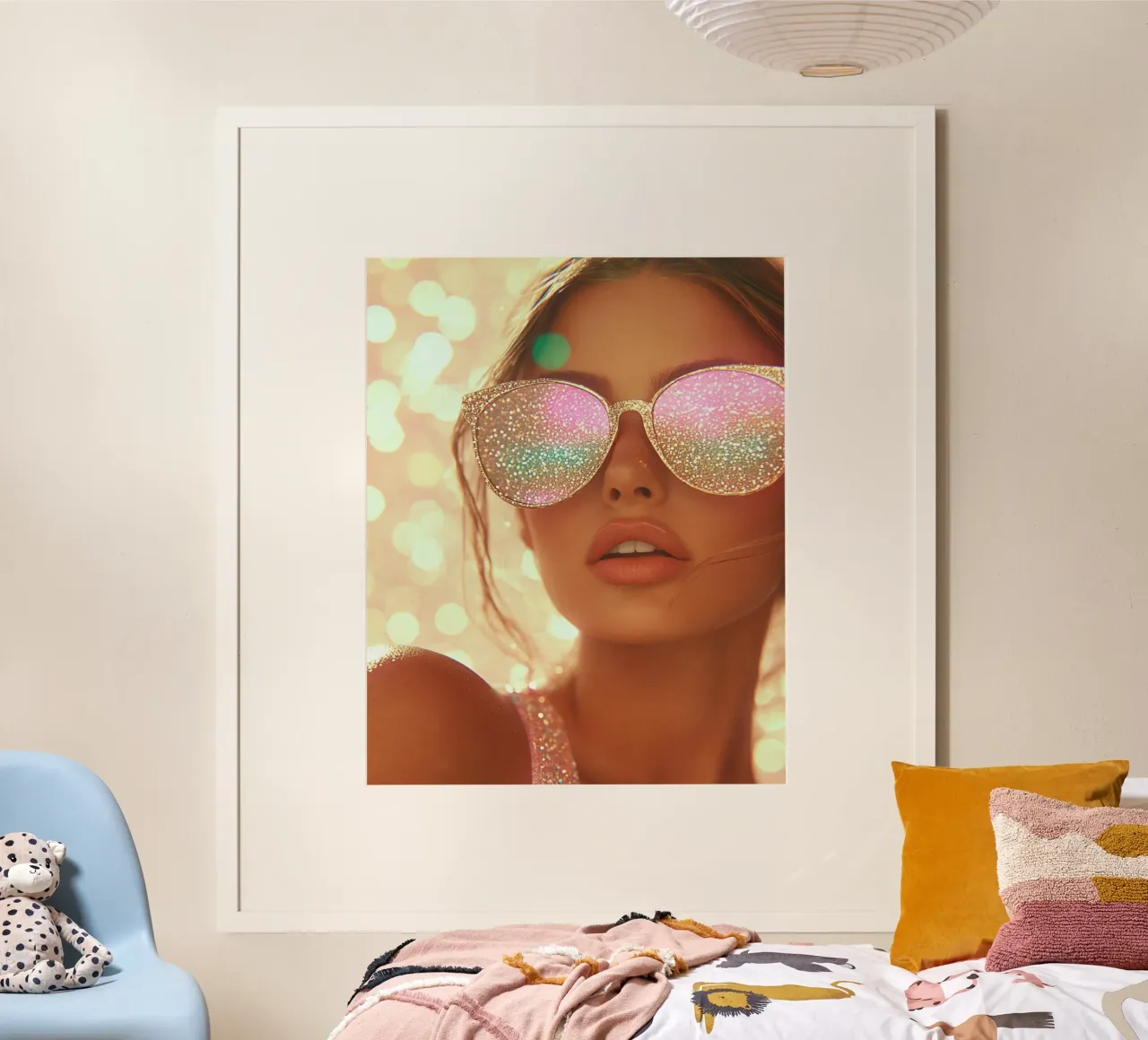 Aqua Glow poster da PhotoVibe Decor