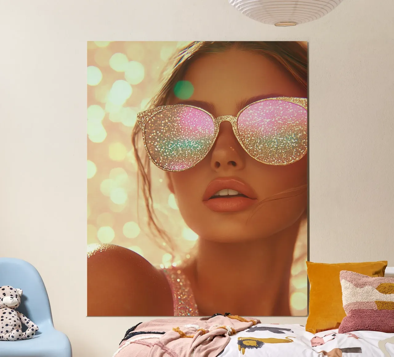 Aqua Glow poster da PhotoVibe Decor