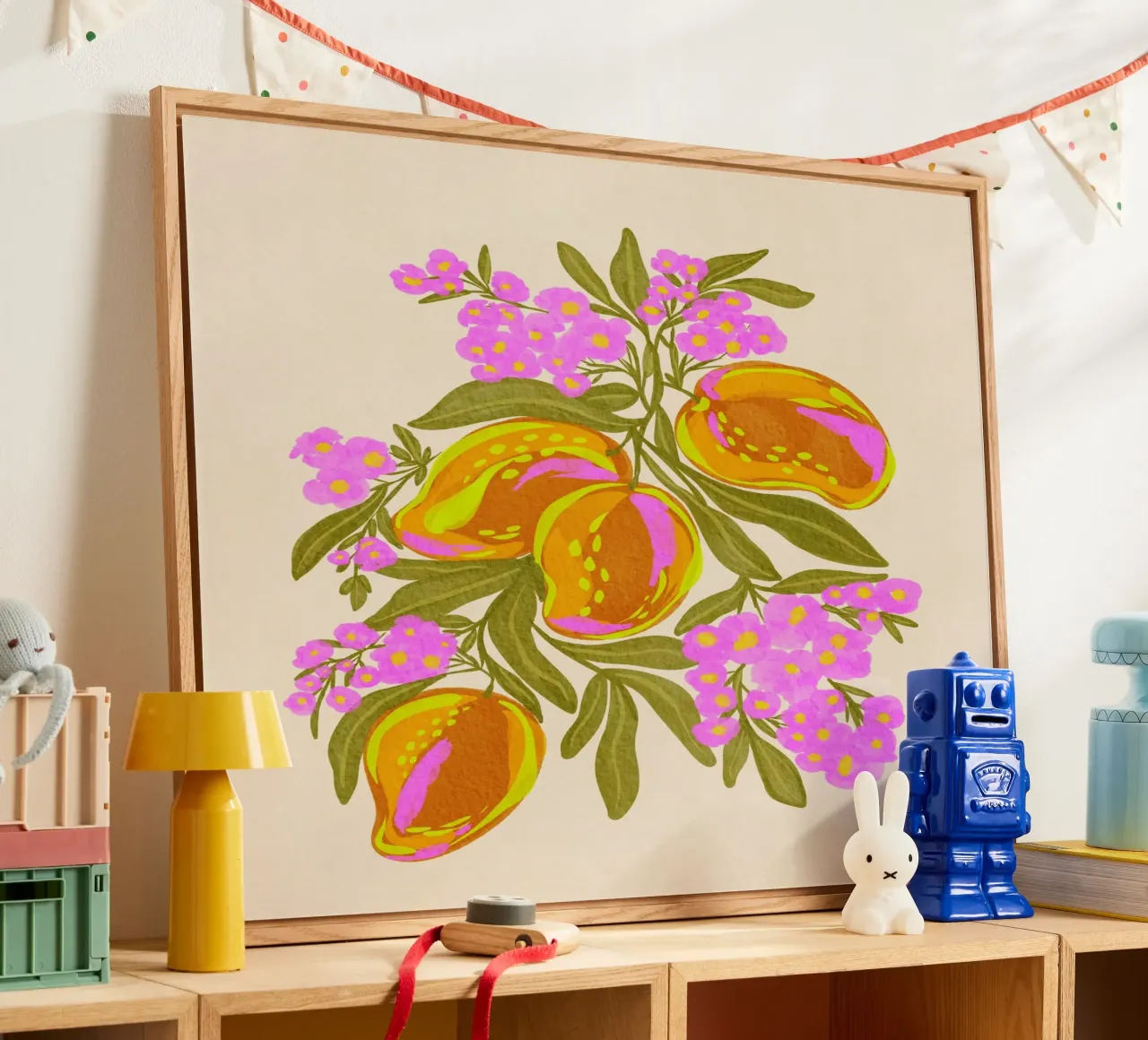 Mango vibrante plexiglass da Nikita Jariwala