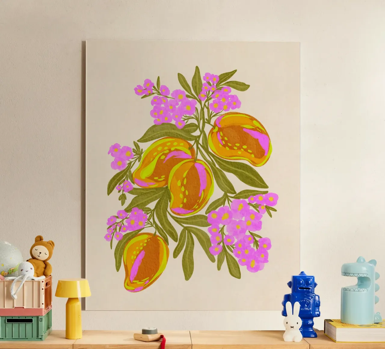 Mango vibrante plexiglass da Nikita Jariwala