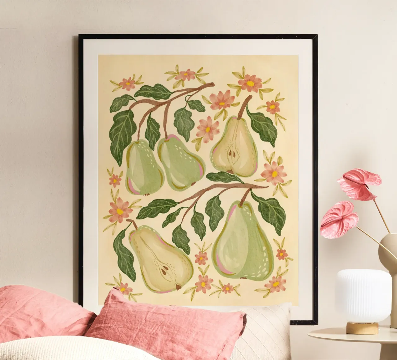 Pere e fiori carta hahnemühle da Nikita Jariwala