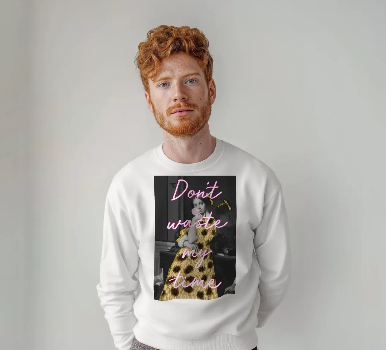 Sassy Gold Bubble Gum Art with Neon Text felpa da GraceDigitalArtCo