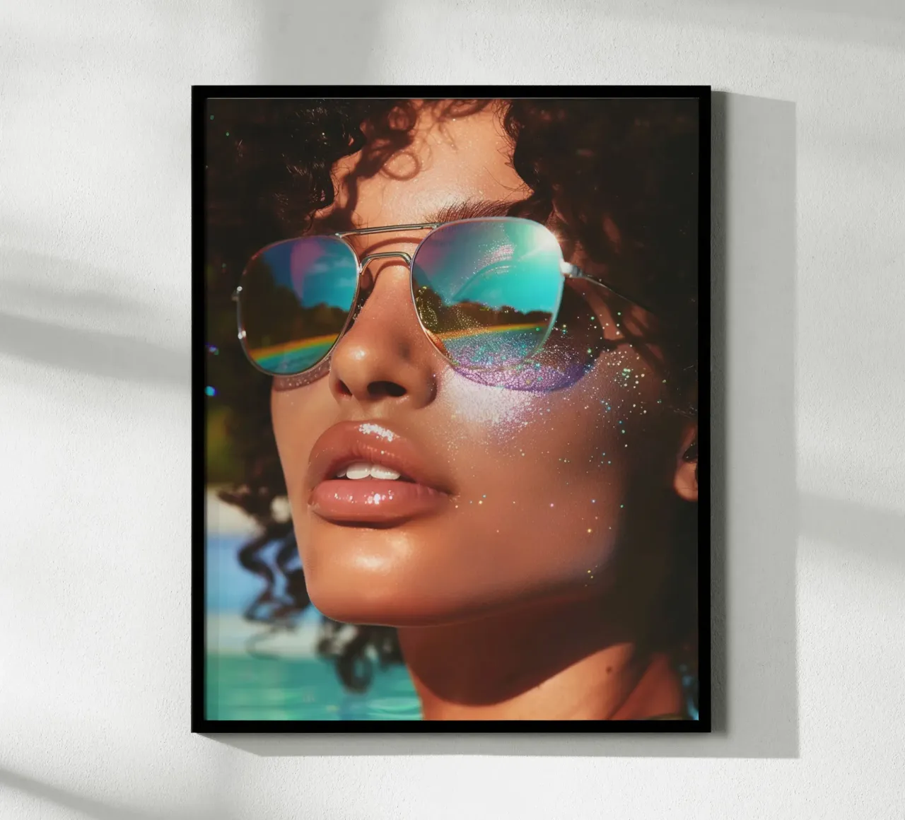Aqua Glow poster da PhotoVibe Decor