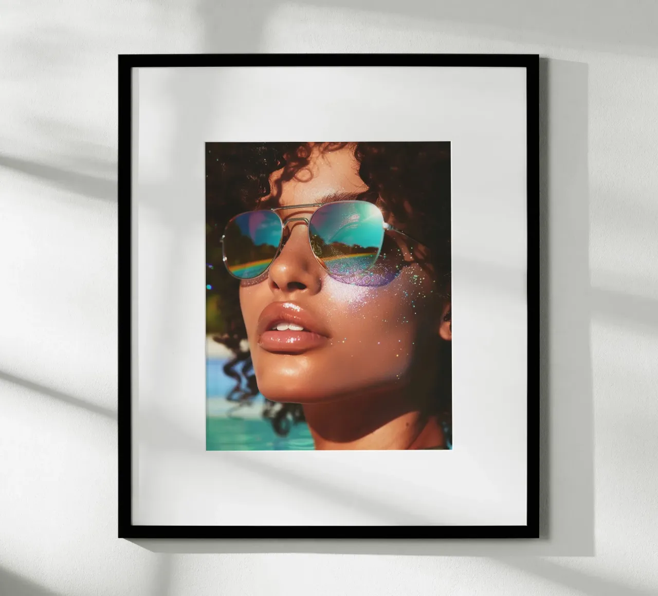 Aqua Glow poster da PhotoVibe Decor