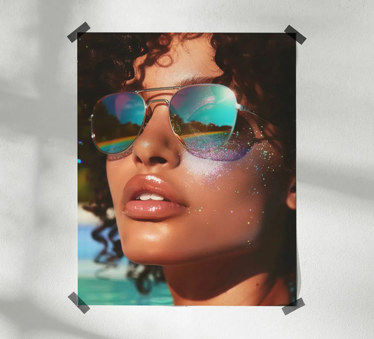 Aqua Glow poster da PhotoVibe Decor