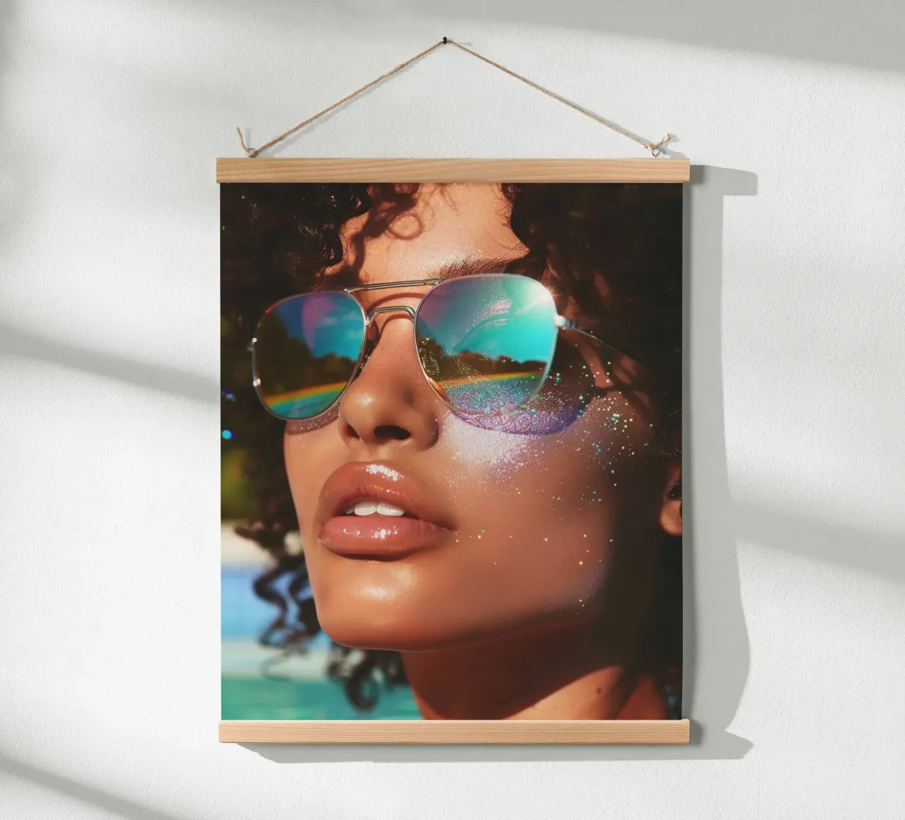 Aqua Glow poster da PhotoVibe Decor