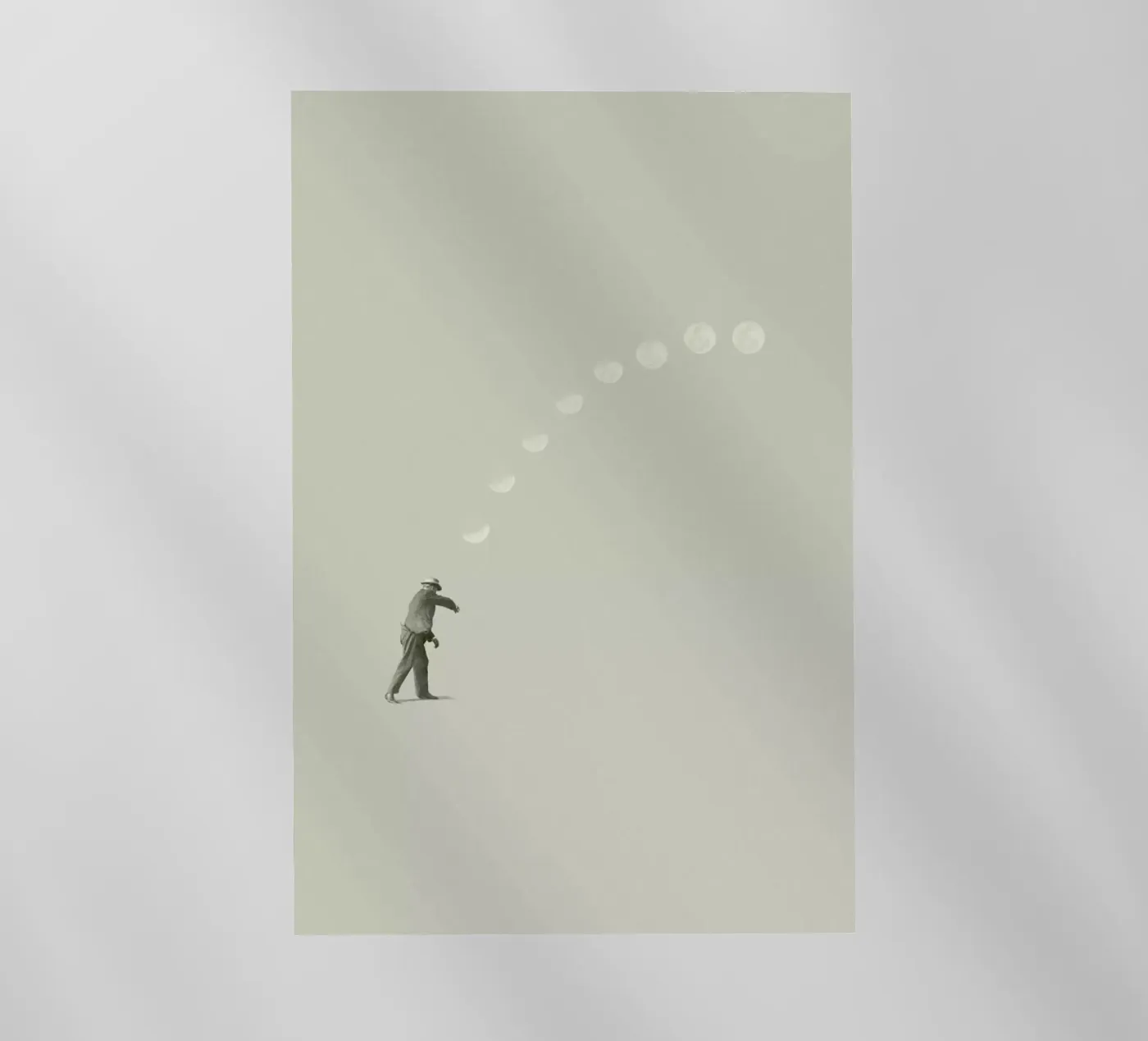 Moon Cycle pellicola backlit da Maarten Léon