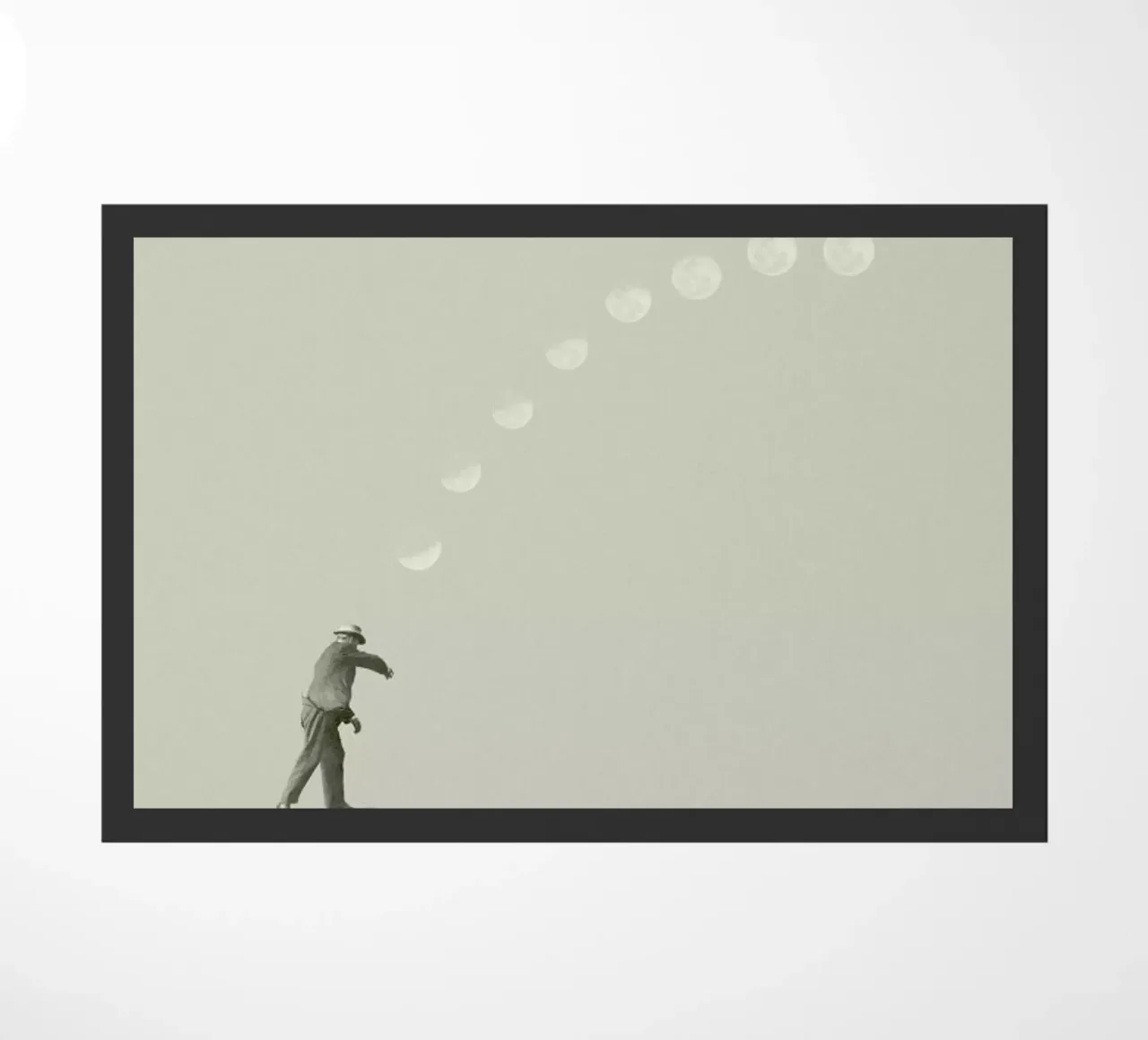 Moon Cycle doormat by Maarten Léon