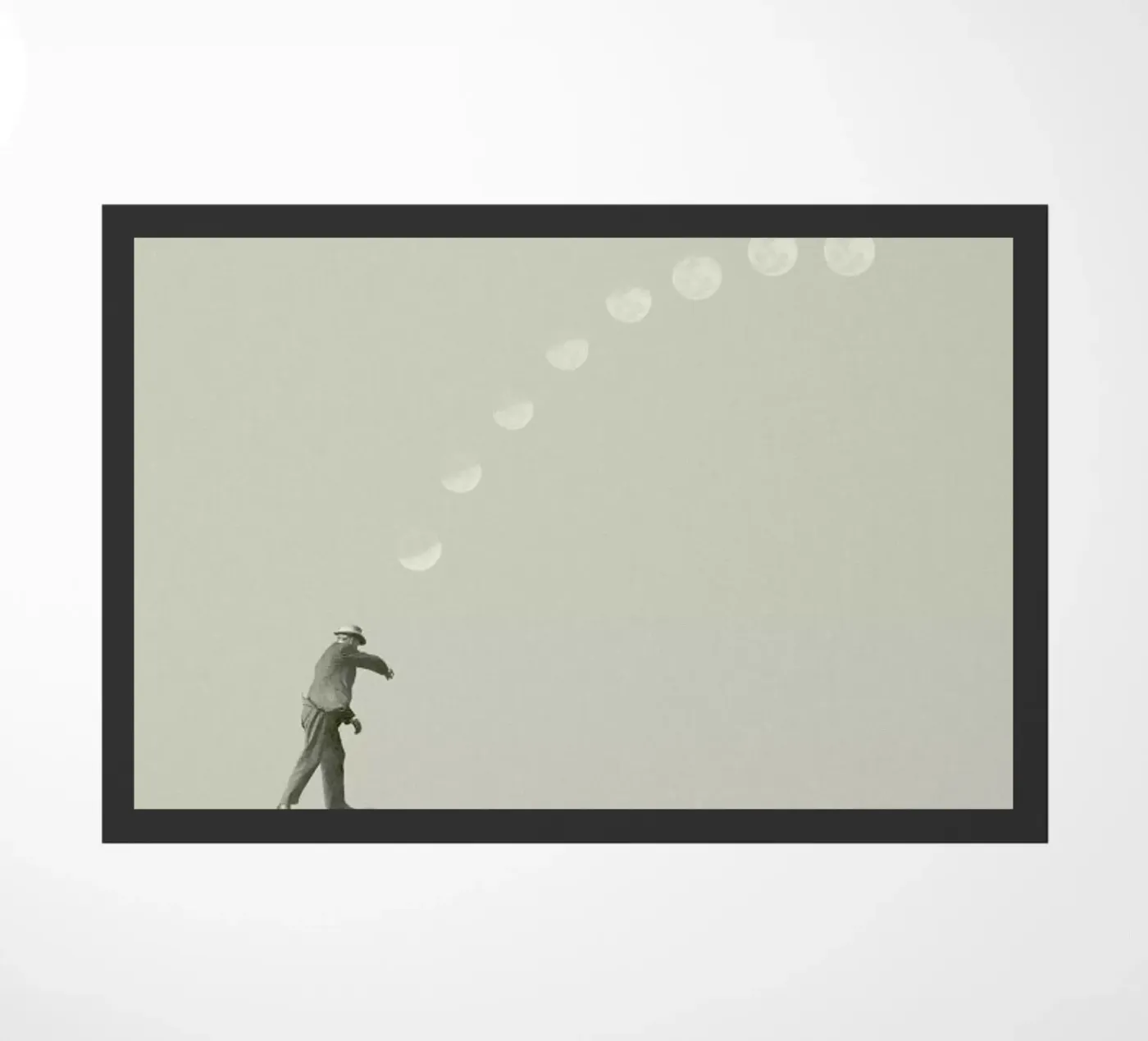 Moon Cycle deurmat van Maarten Léon