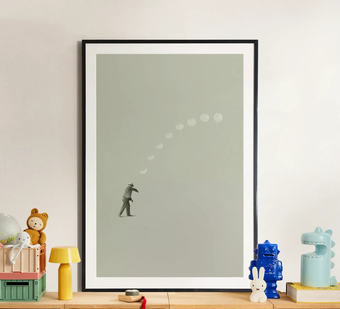 Moon Cycle poster van Maarten Léon