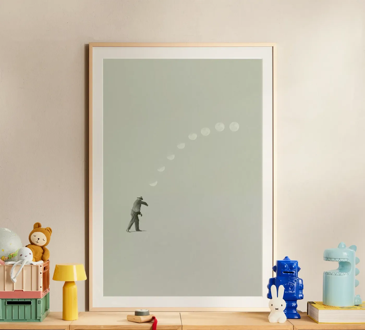 Moon Cycle poster van Maarten Léon