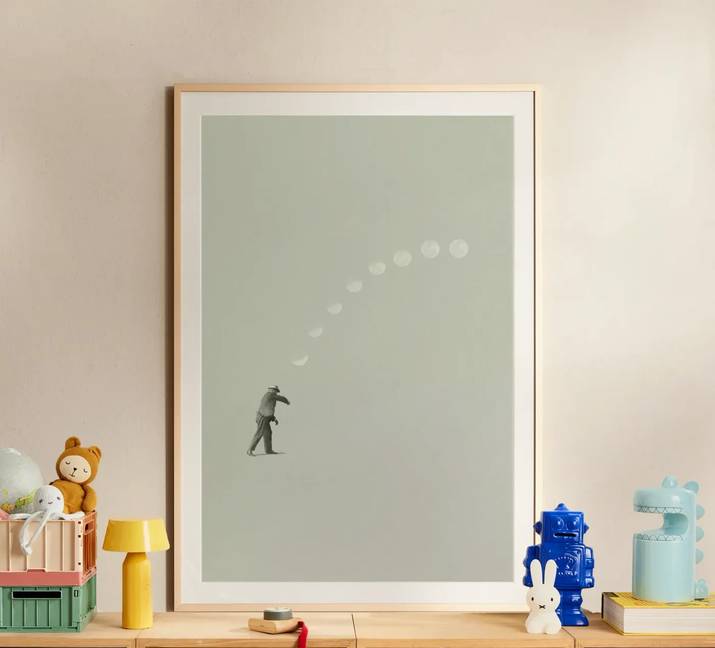 Moon Cycle poster van Maarten Léon