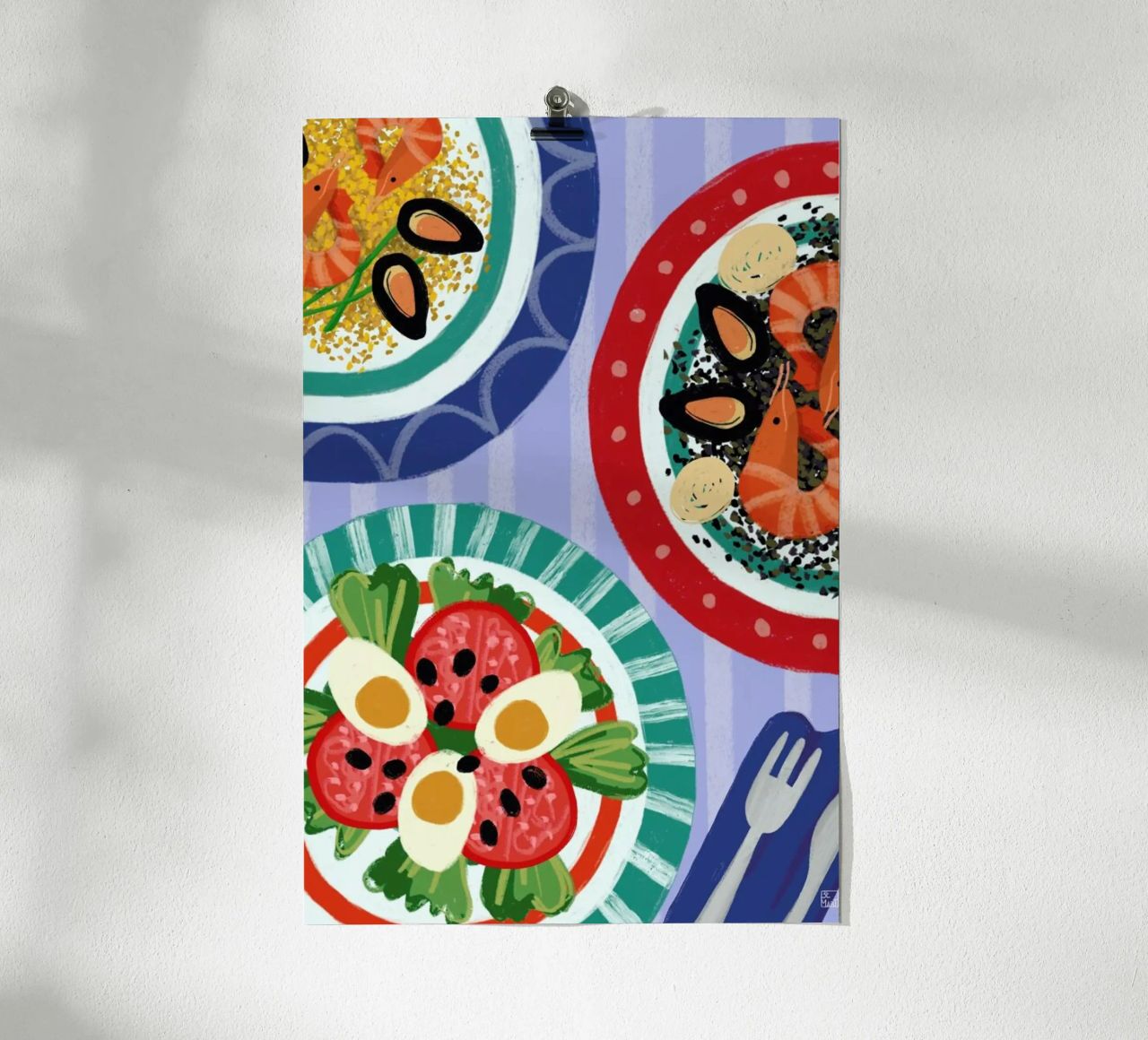 Paella poster by Be Mart