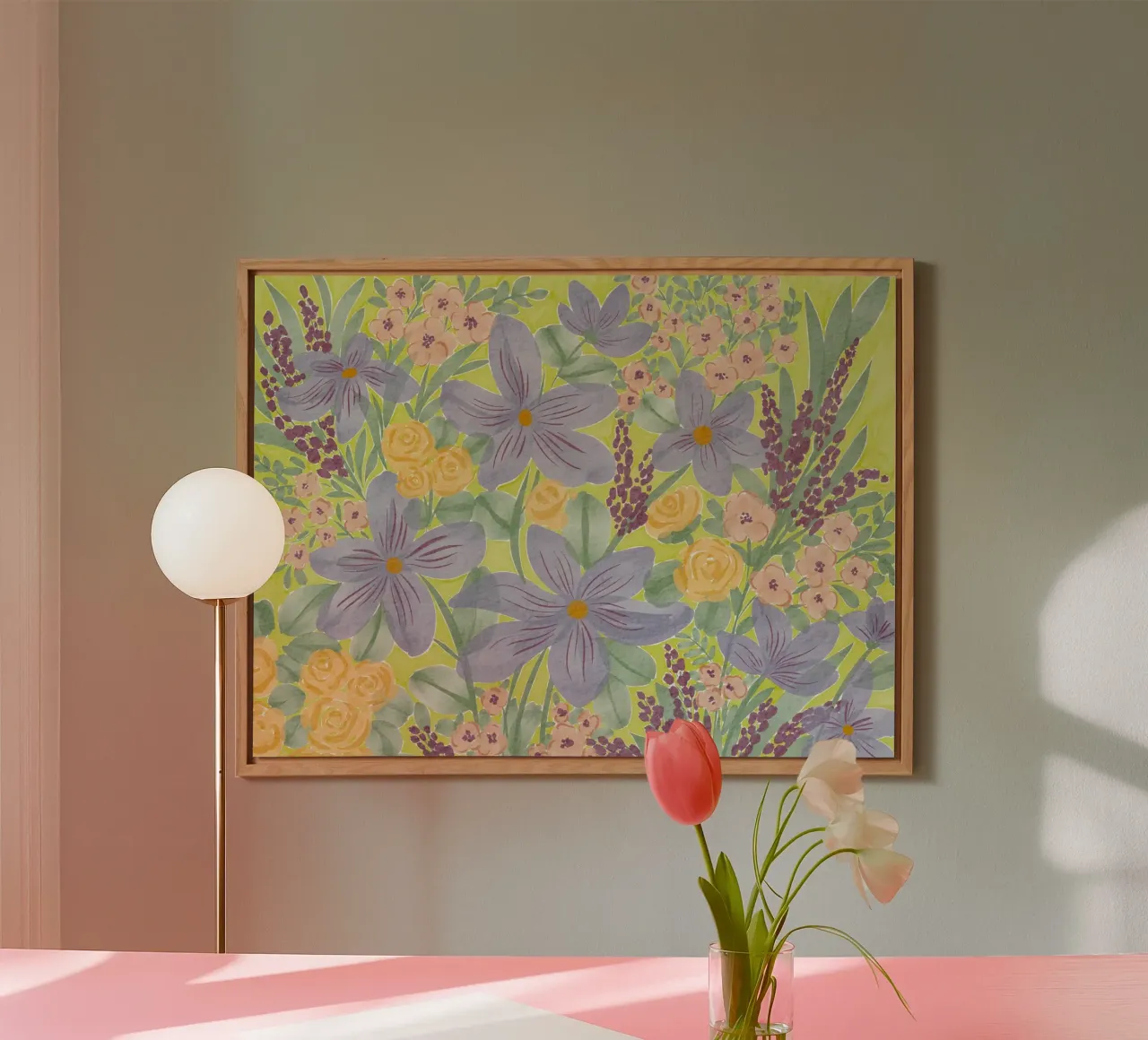 Lelietje-van-dalen aluminium-dibond van Nikita Jariwala