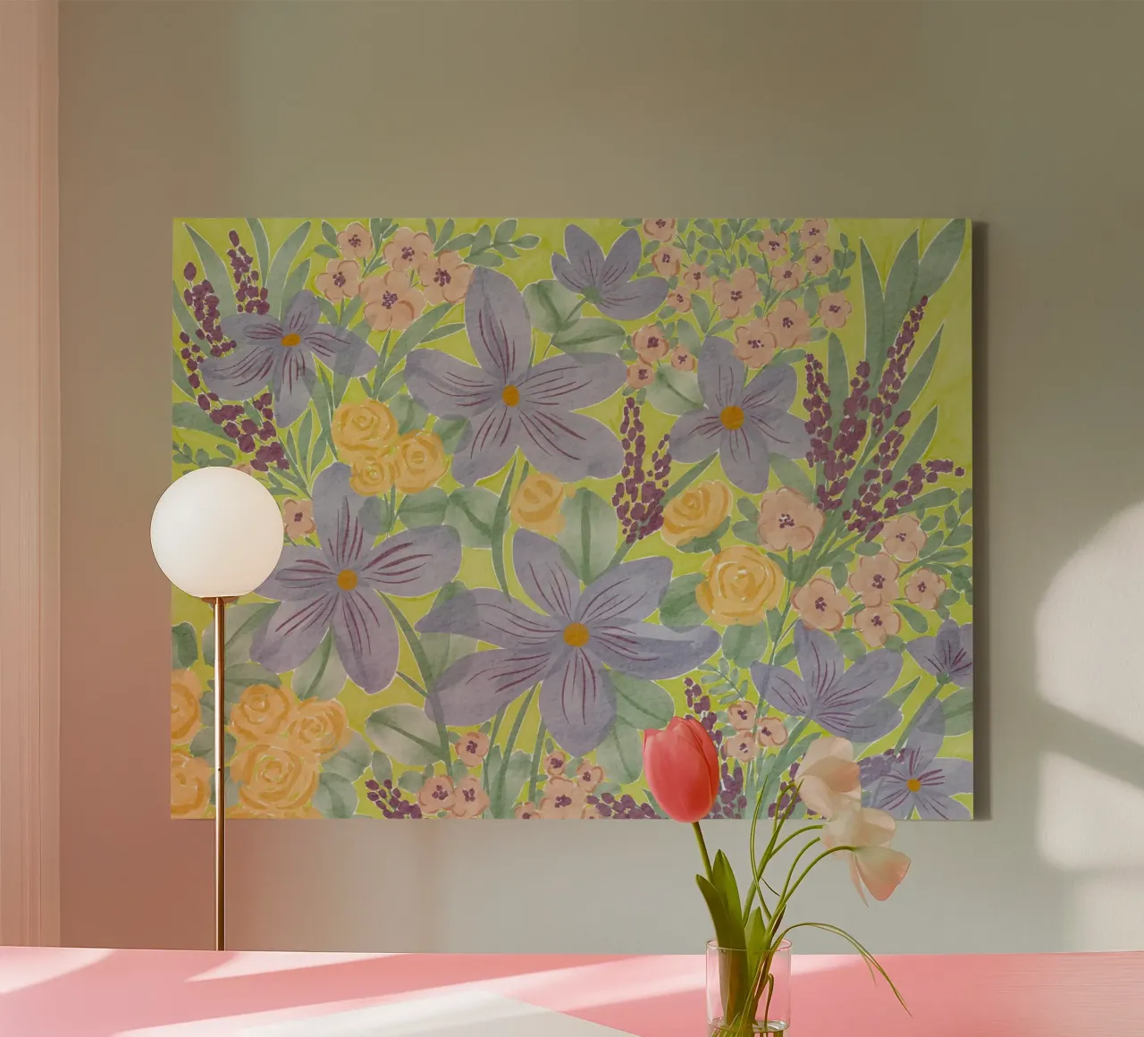 Lelietje-van-dalen canvas van Nikita Jariwala