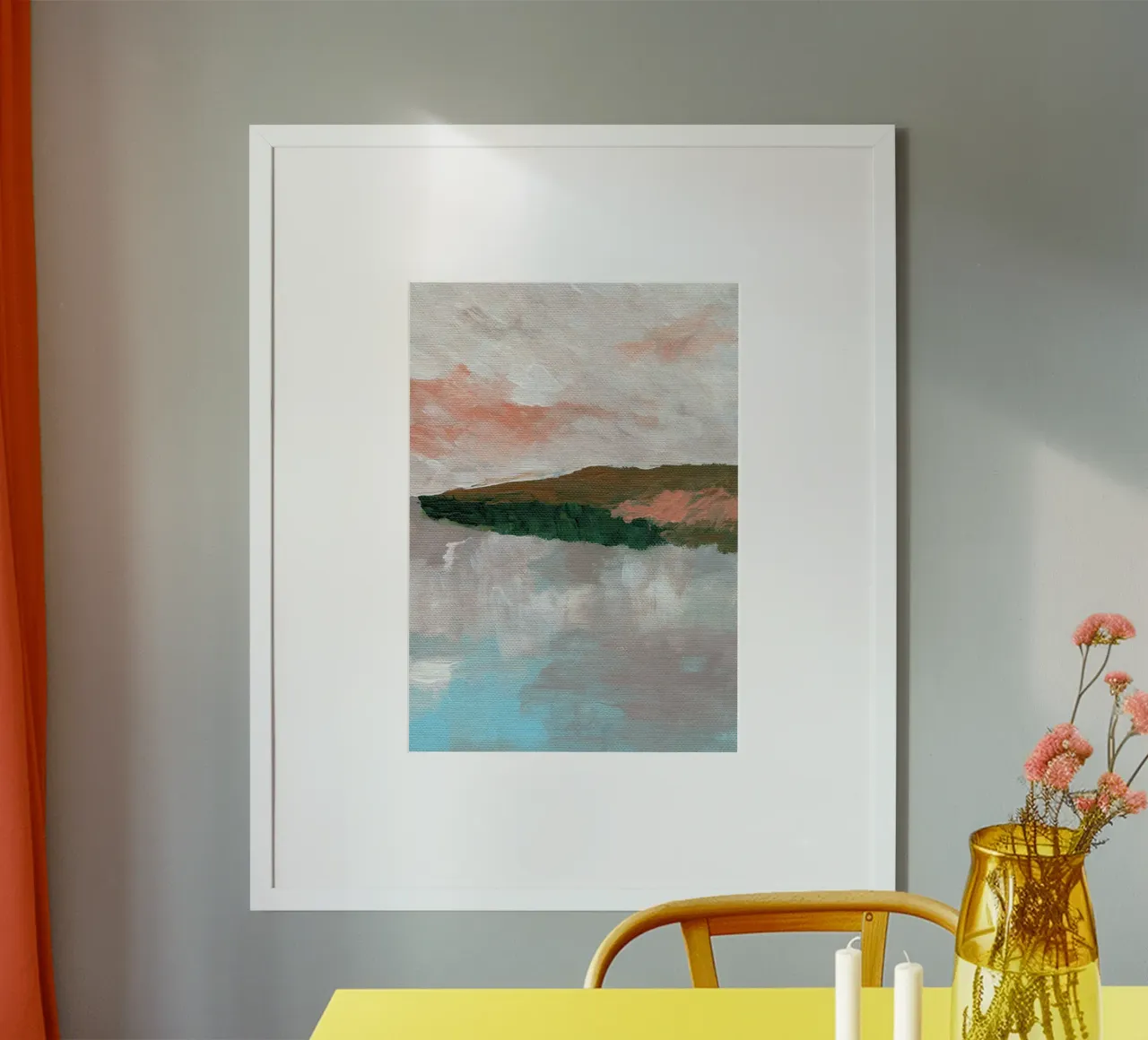 Vue abstraite du bord de mer hahnemühle de Nikita Jariwala