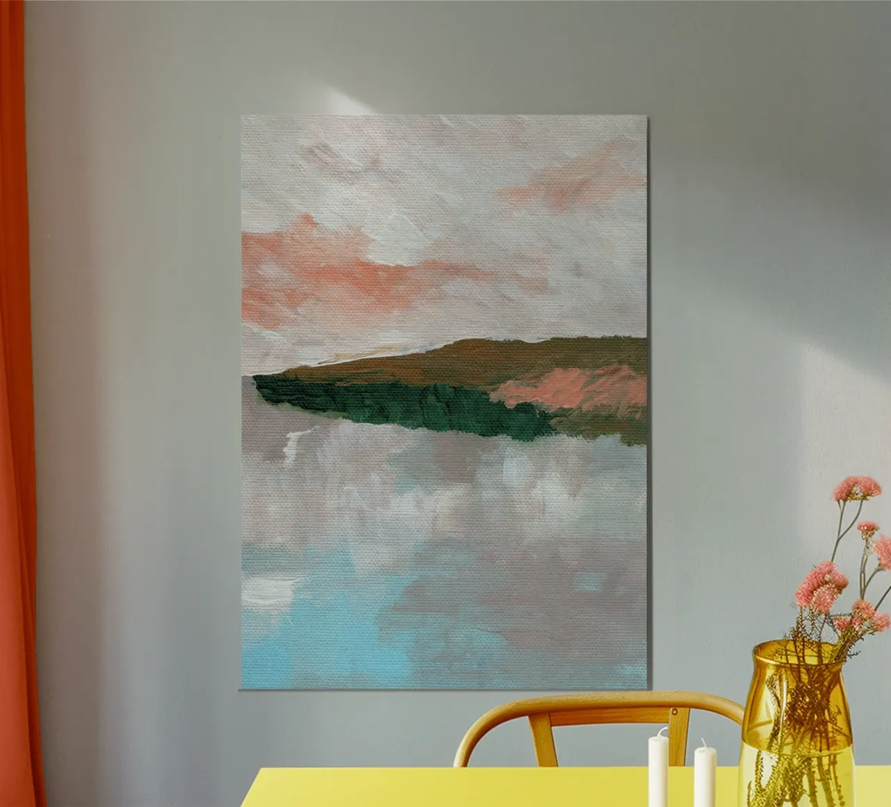 Vue abstraite du bord de mer hahnemühle de Nikita Jariwala