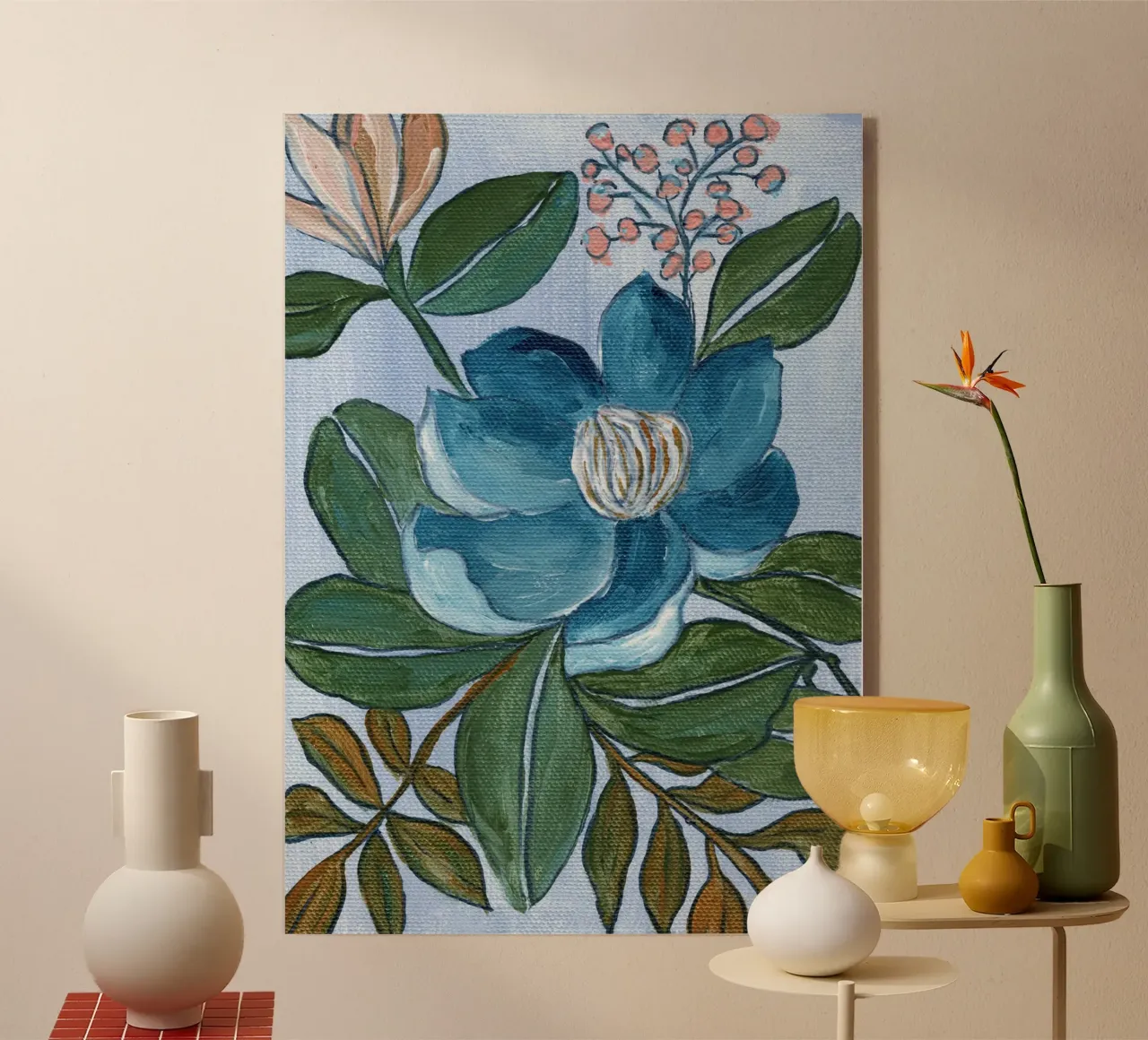 Fiore blu plexiglass da Nikita Jariwala