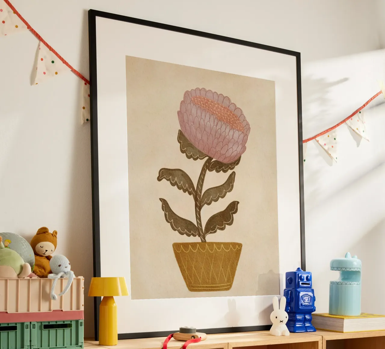 Un fiore in un vaso carta hahnemühle da Nikita Jariwala