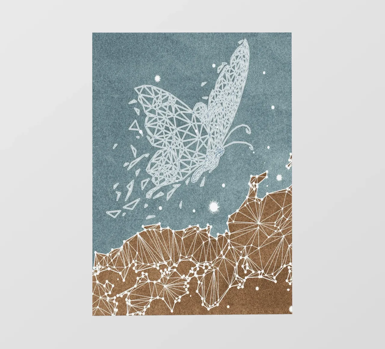abstract art butterfly pellicola backlit da vintageshop