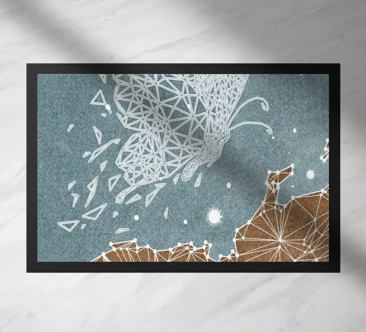 abstract art butterfly zerbino da vintageshop