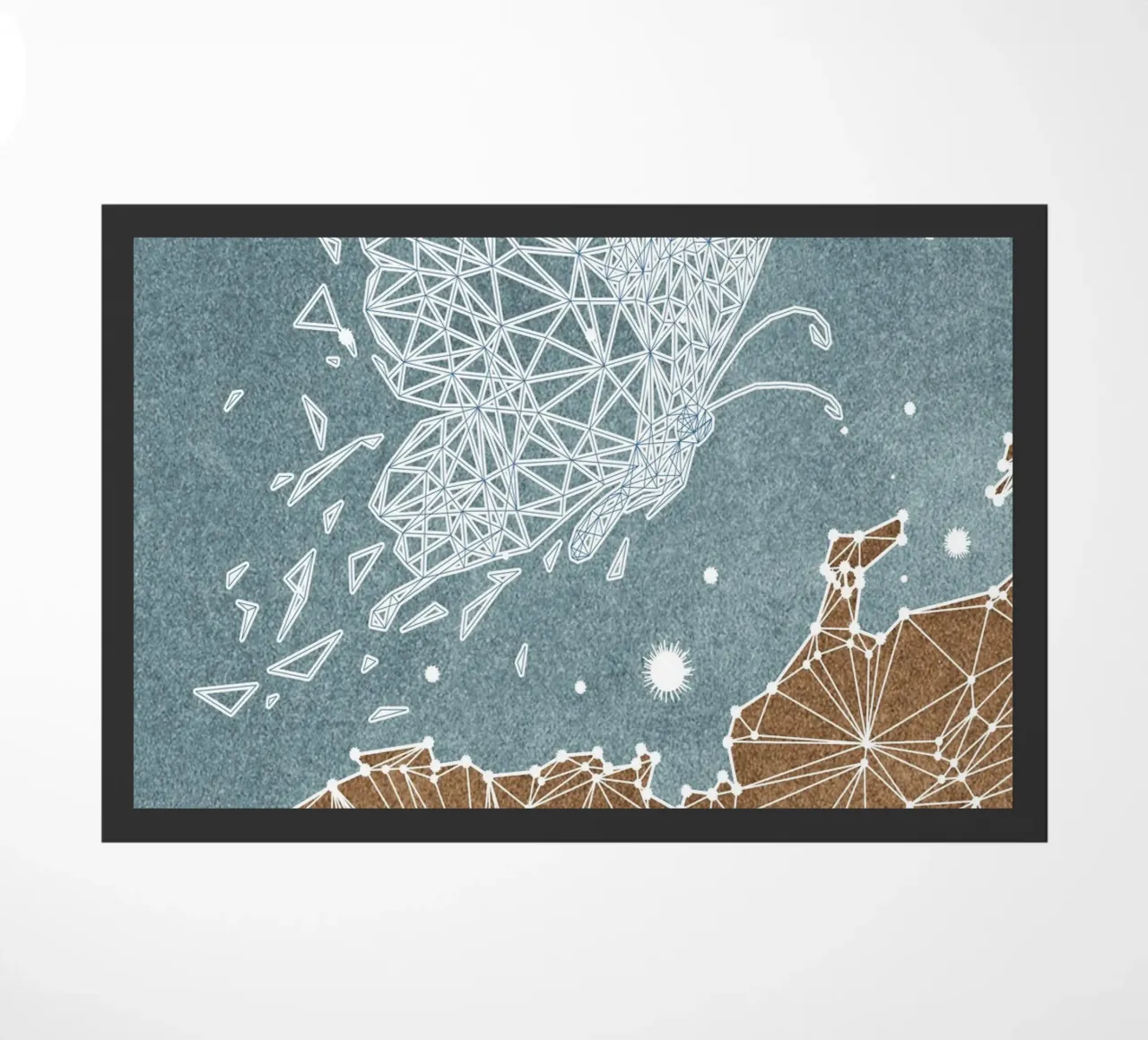 abstract art butterfly zerbino da vintageshop