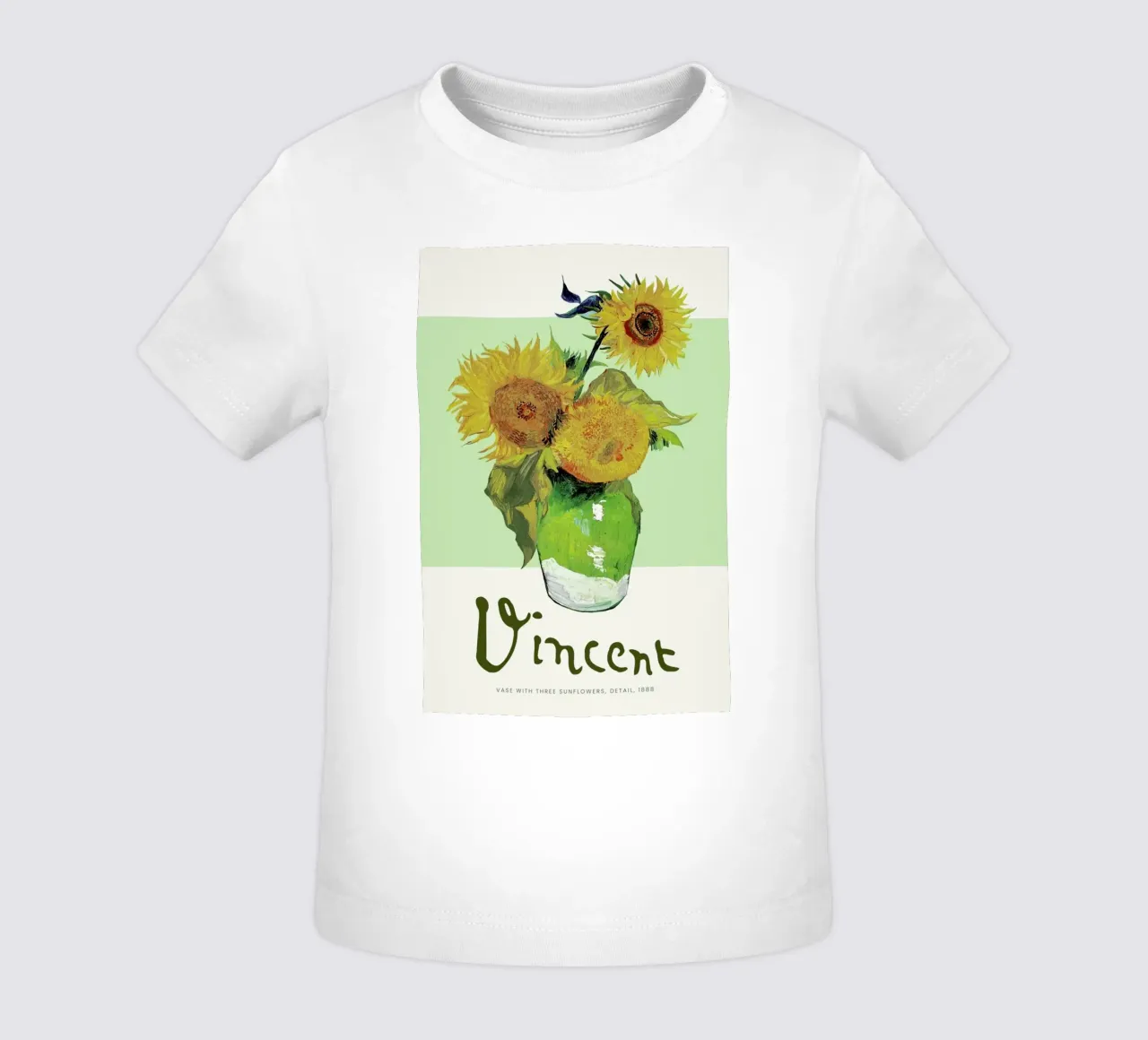 Signed, Vincent – Vase with Three Sunflowers baby t-shirt by Vintage by JUNIQE