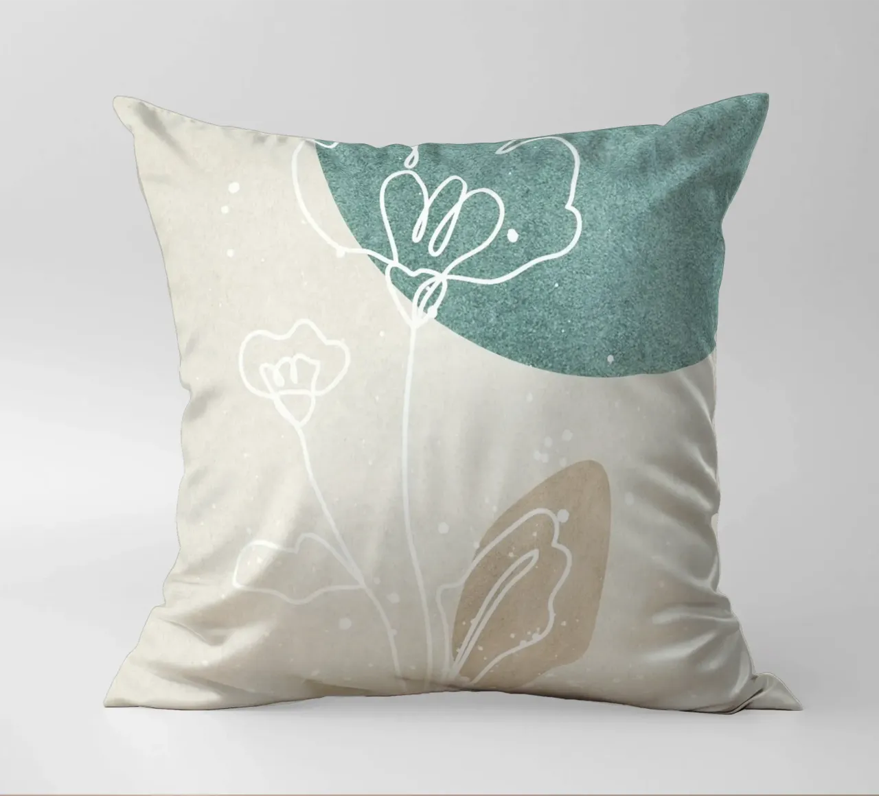 abstract art flowers cuscino da vintageshop